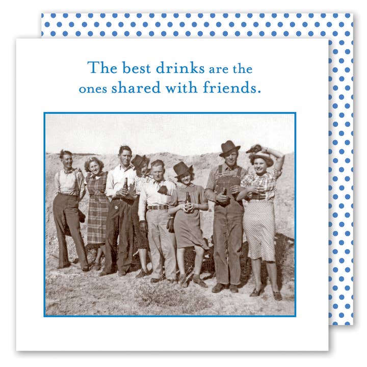 The Best Drinks Beverage Napkin for wholesale by Shannon Martin Design