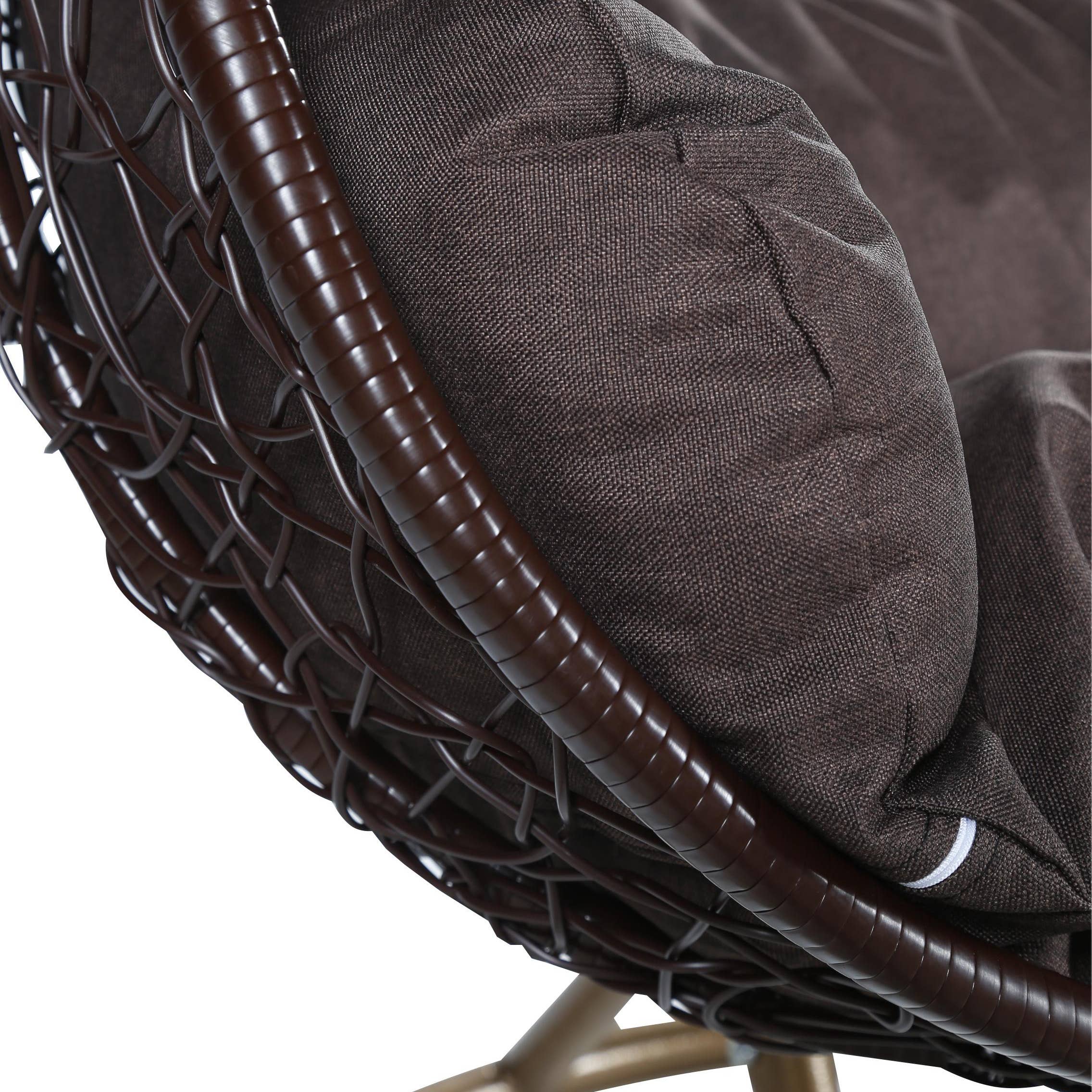 LeisureMod - Wholesale Egg Chair - Recluse Polyethylene Hanging Two-Person Swing Chair12