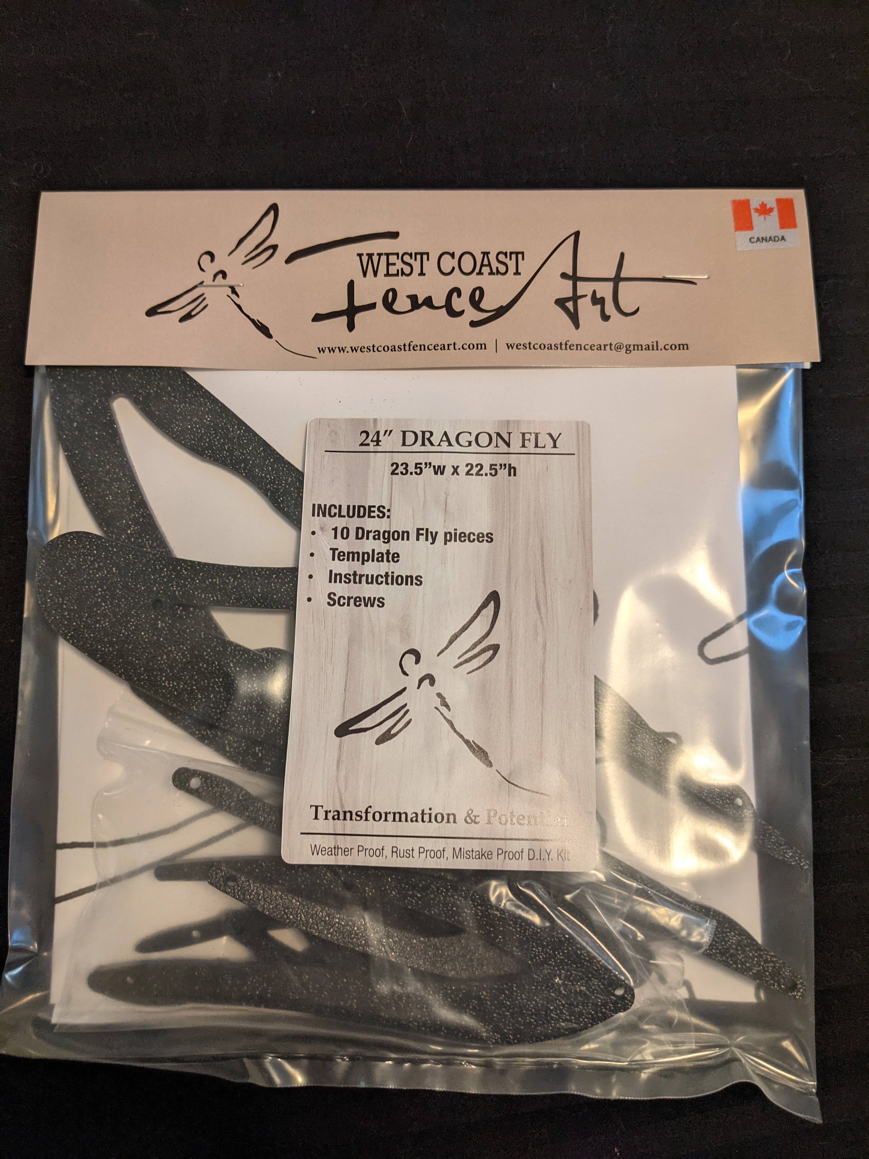 West Coast Fence Art - Wholesale Outdoor ornament/decor - Dragon Fly1