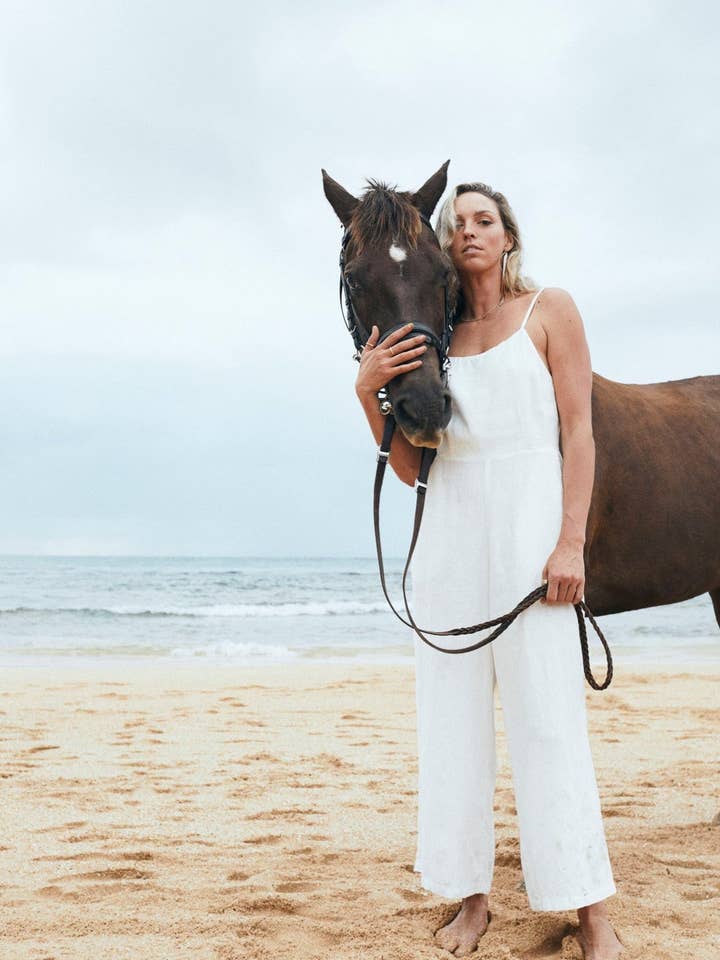 Isabella French Linen Jumpsuit for wholesale by ISABELLA V.