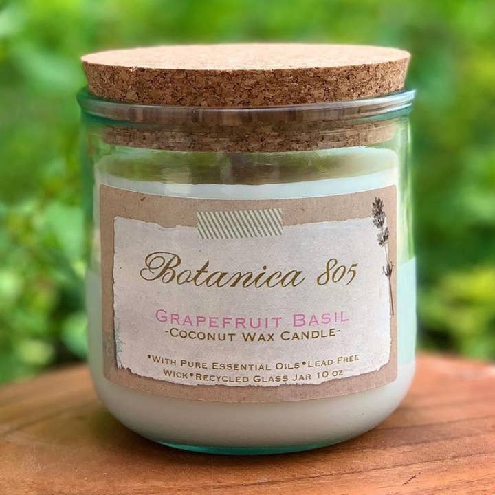 Grapefruit basilicum kaars - 10 oz voor wholesale door Botanica 805