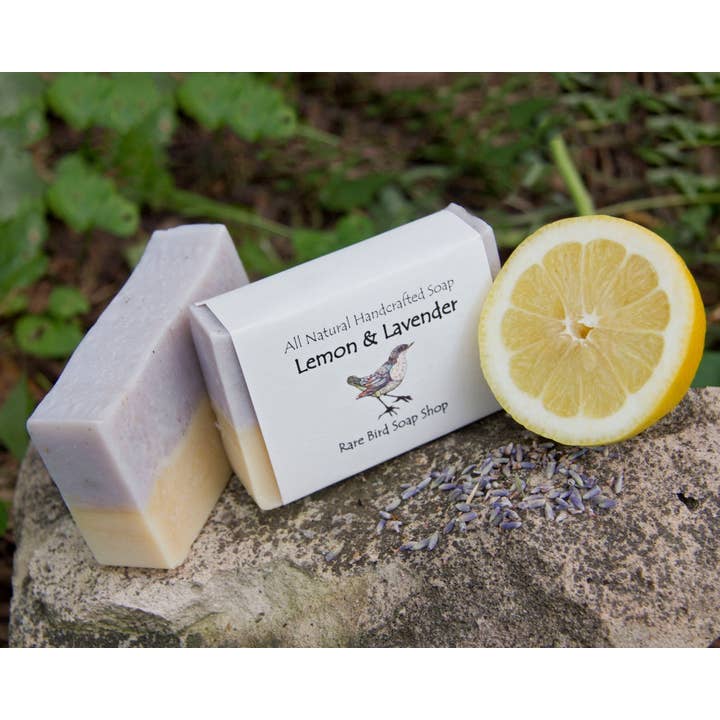 Lemon & Lavender Soap for wholesale by Rare Bird Soap Shop