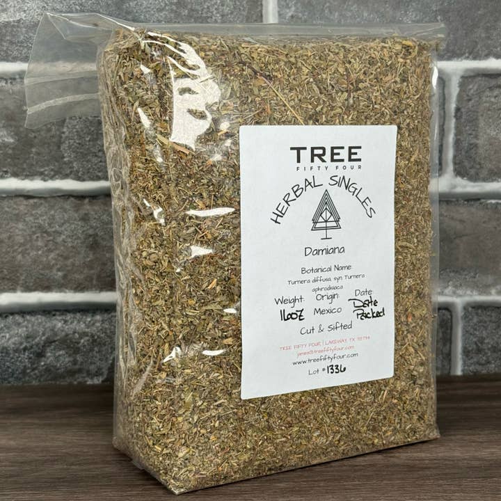 Tree Fifty Four - Wholesale Loose Tea - Damiana | 2oz - 1 KG | Bulk Herbs