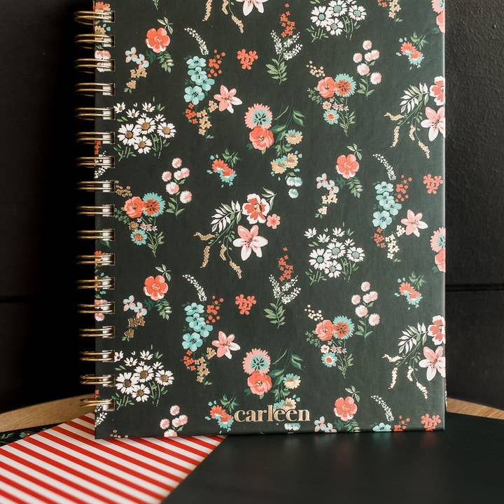 Carleen Creative - Wholesale Notebook - Classic Lined Journal Notebook - Floral Print
