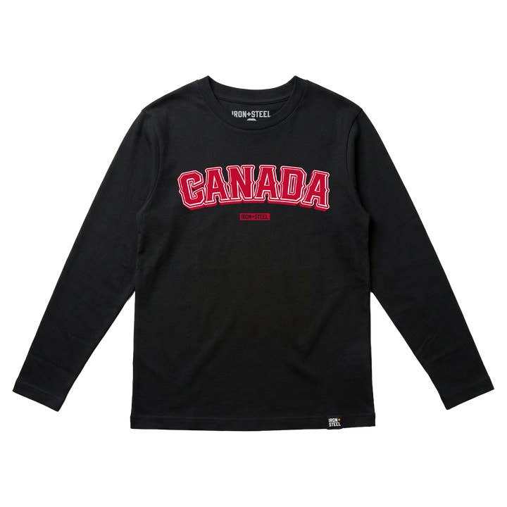 Canada 2026 Long Sleeve Hockey Tee for wholesale by Iron+Steel Hockey