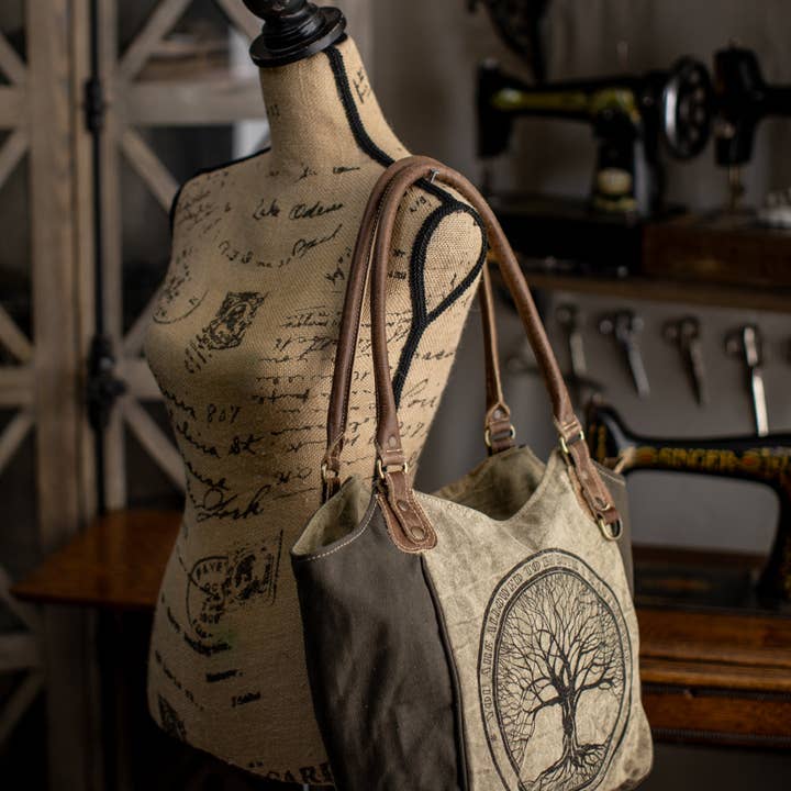 TAKENYA - Wholesale Tote Bag - Women's - Masterpiece Recycled Canvas Handbag3