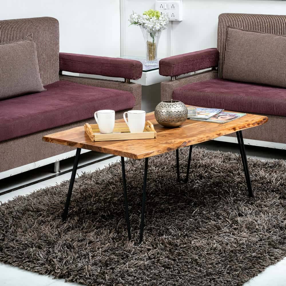 iAnanas - Wholesale Coffee Table - Rustikaler Couchtisch aus recyceltem Holz mit industriellen Haarnadelbeinen3