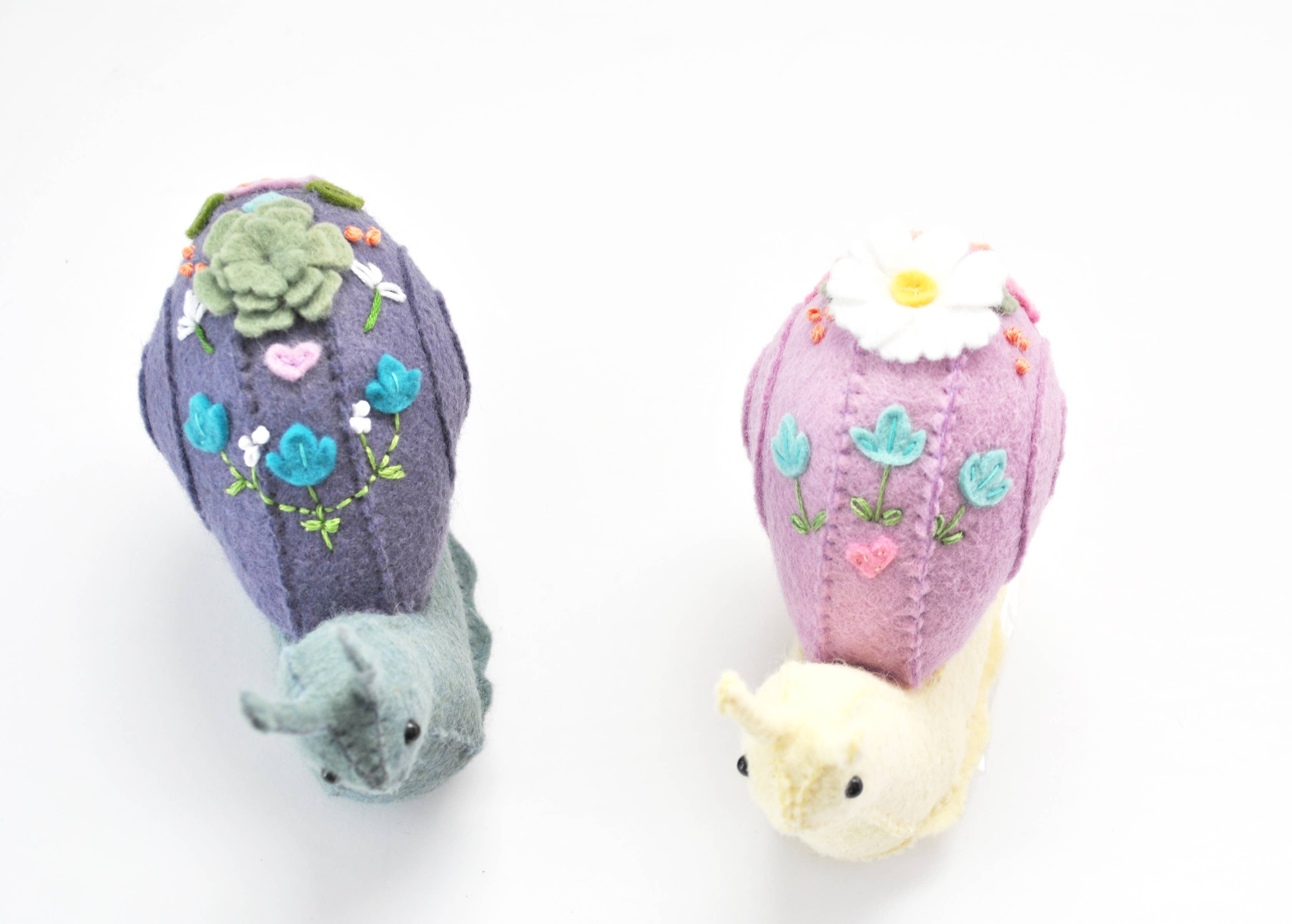 DelilahIris Designs - Wholesale Craft Sewing Kit - Make Your Own Stuffed Snail DIY Kit5