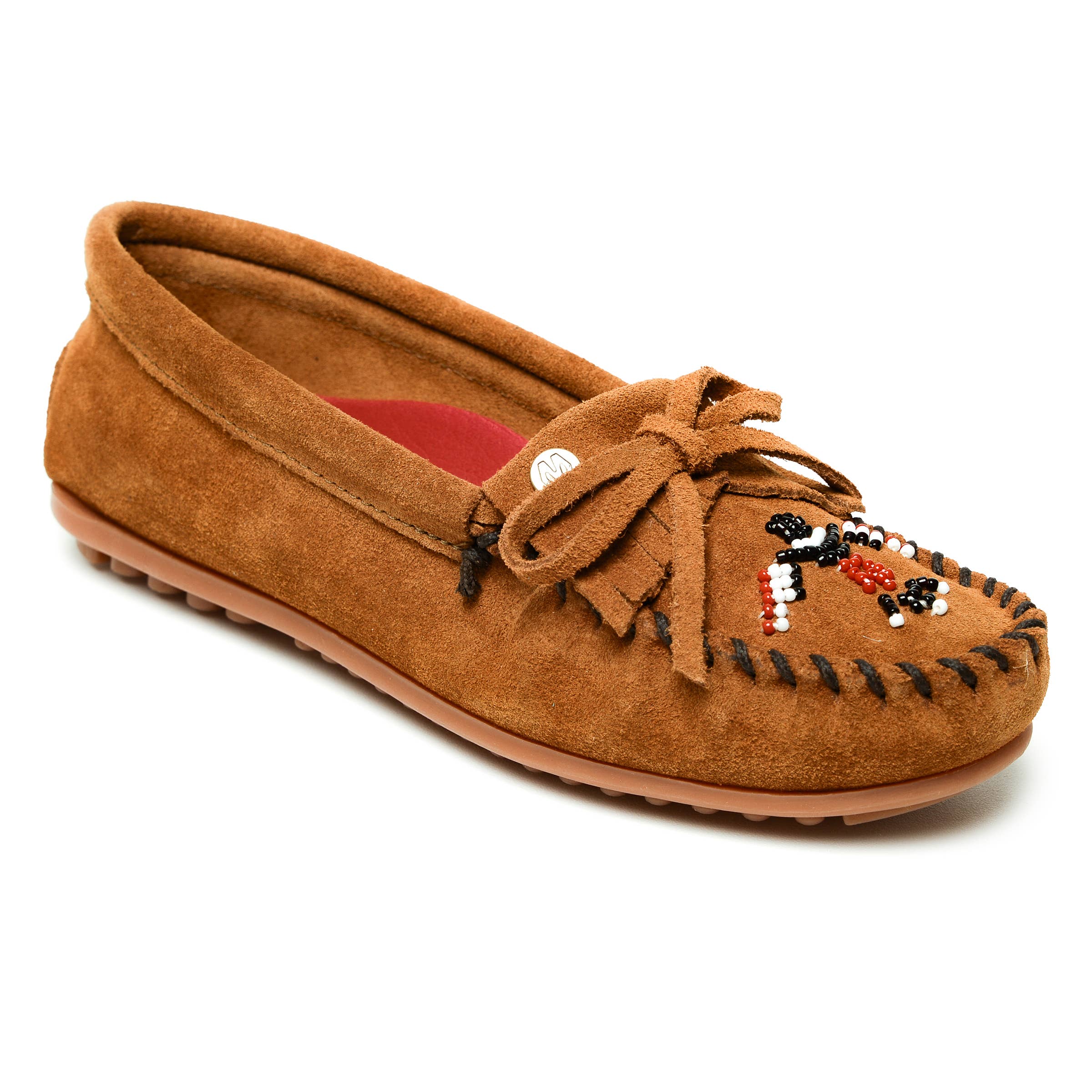 Minnetonka - Wholesale Flats/Loafers - Women's - Women's Thunderbird Animikii Suede Beaded Moccasin8
