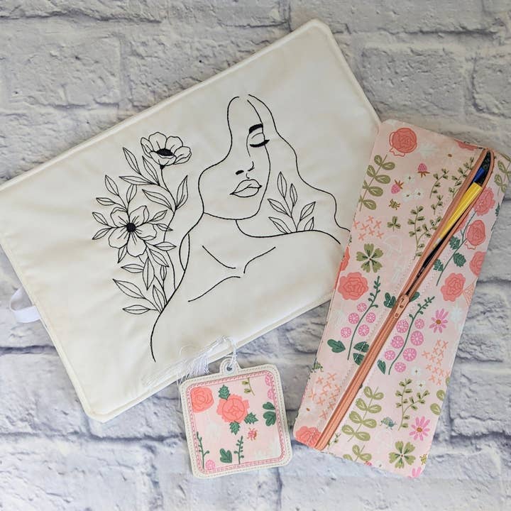 Flower Child Reusable Coloring Mat for wholesale by Leluna Star