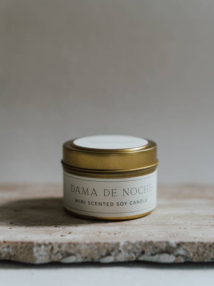 DAMA DE NOCHE Mini Vela Soja Perfumada por atacado de Lu France Interiors LLC
