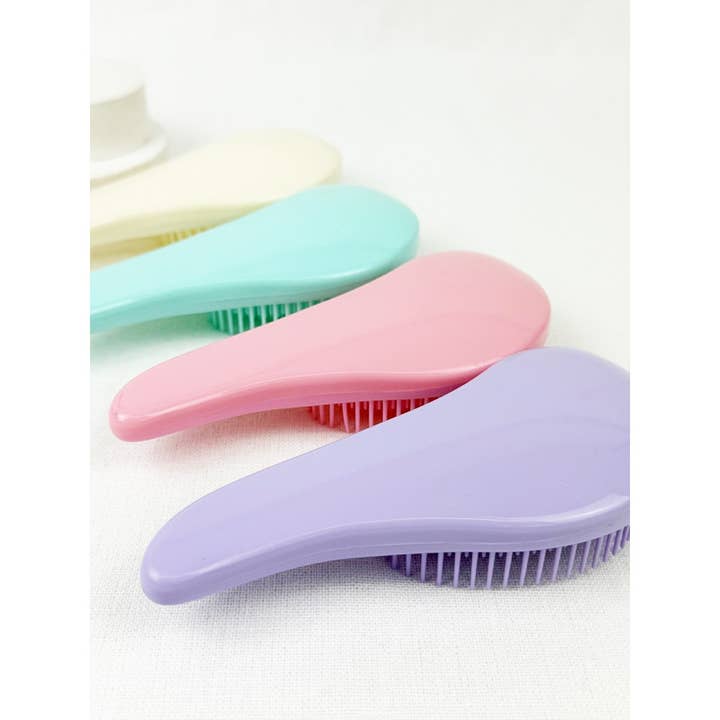MIX COLOR Glide on Easy Grip Soft Solid Tone Hair Brush for wholesale on Faire