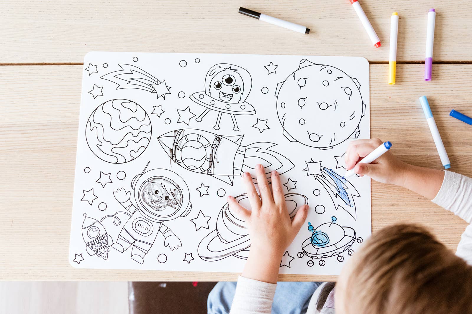 Babeehive Goods - Wholesale Coloring Mat - Kids & Baby - Silicone Reusable Coloring Placemat19