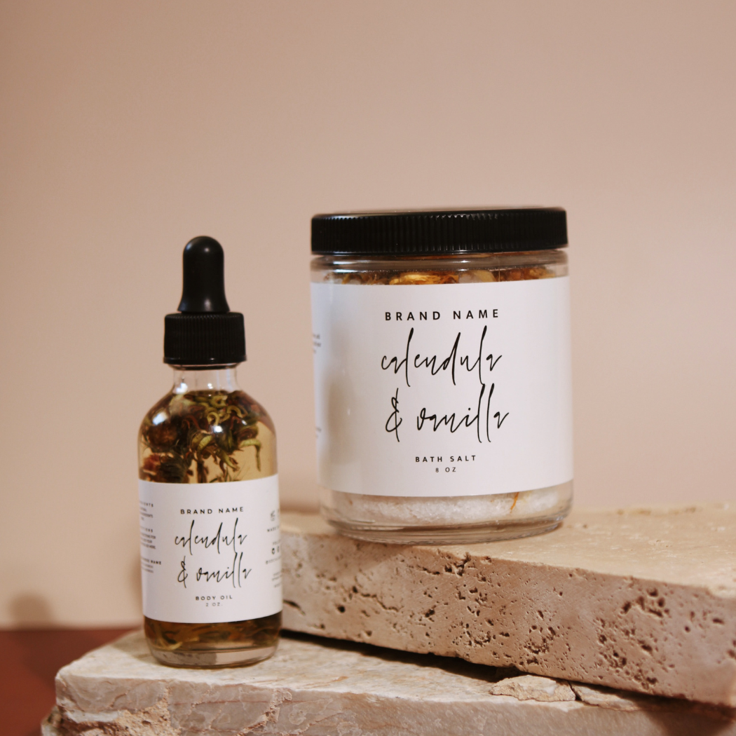 Bath Alliance - Vente Huile pour le bain/corps - Huiles corporelles infusées personnalisées avec étiquette privée - Modèle n°27