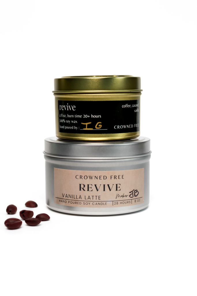 Crowned Free - Wholesale Travel Candles - Revive Candle - Mini  - Made by Survivors1
