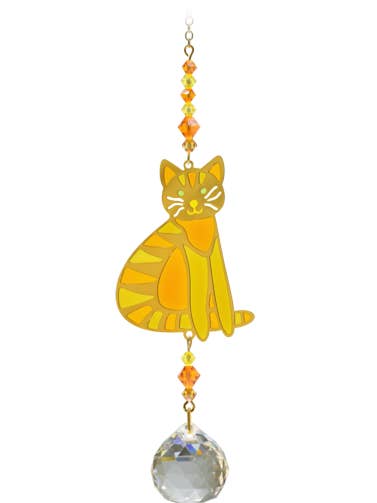 Crystal Dreams Zittende Kat - Marmelade voor wholesale door Wild Things Gifts Ltd