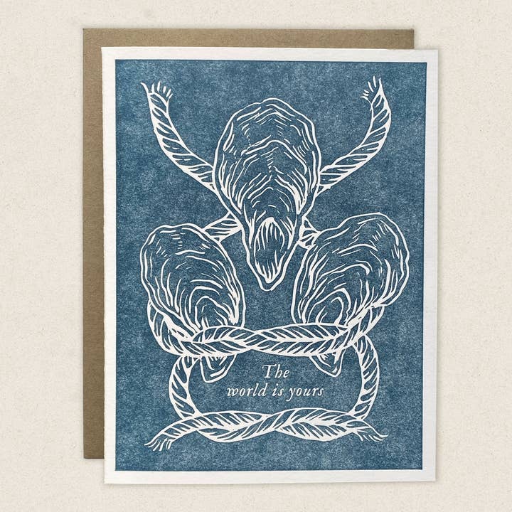 De wereld is van jou Oesterkaart voor wholesale door The Wild Wander