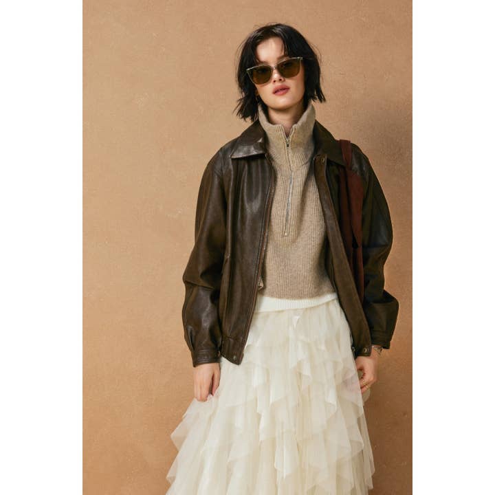 Dress Forum - Wholesale Knit Top - Women's - Zippered Bib Neck Warmer (1)27