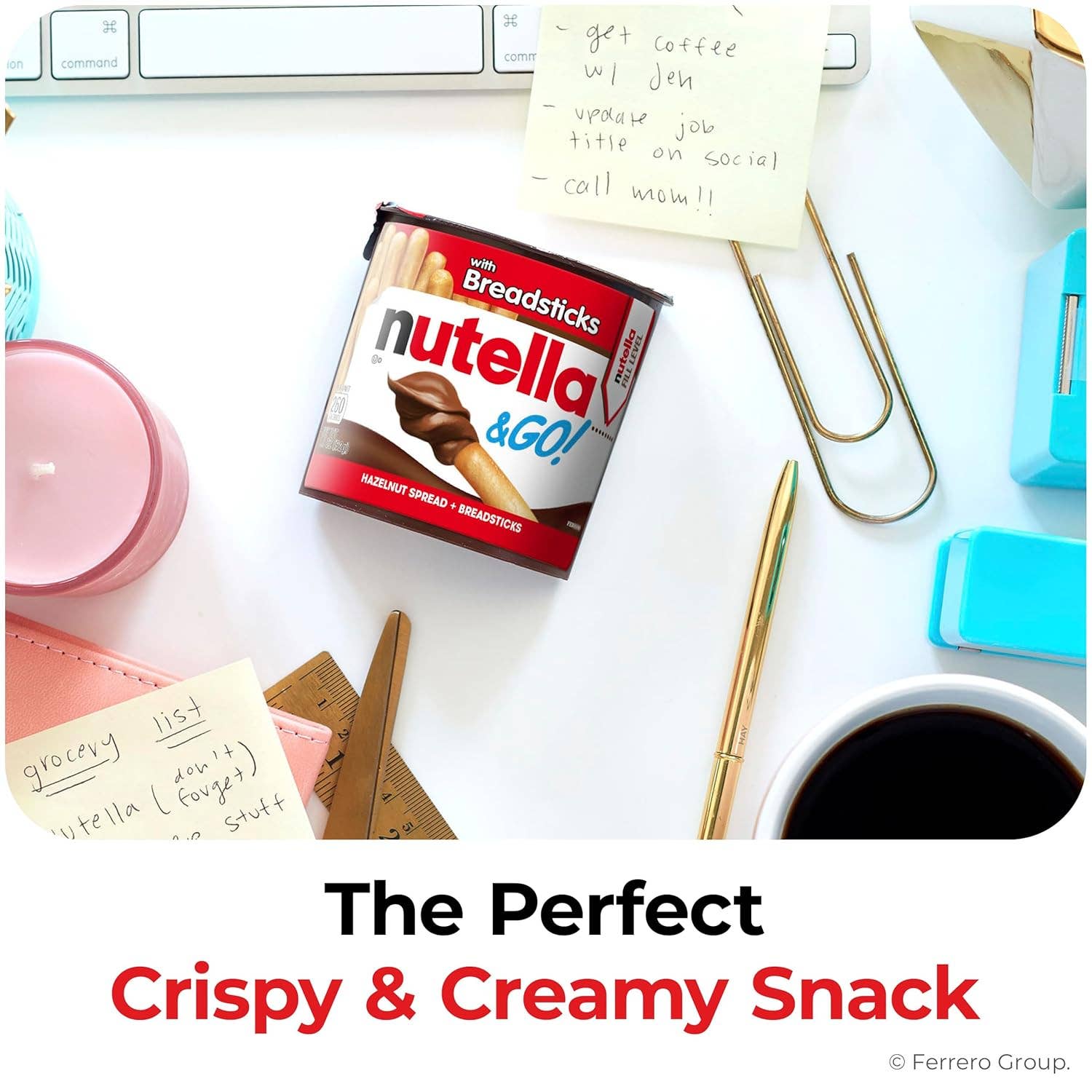 Snacky Candy - Wholesale Chocolate Covered Sweets - Ferrero Nutella & Go With Breadsticks Ferrero 16 pc 1.8 oz2