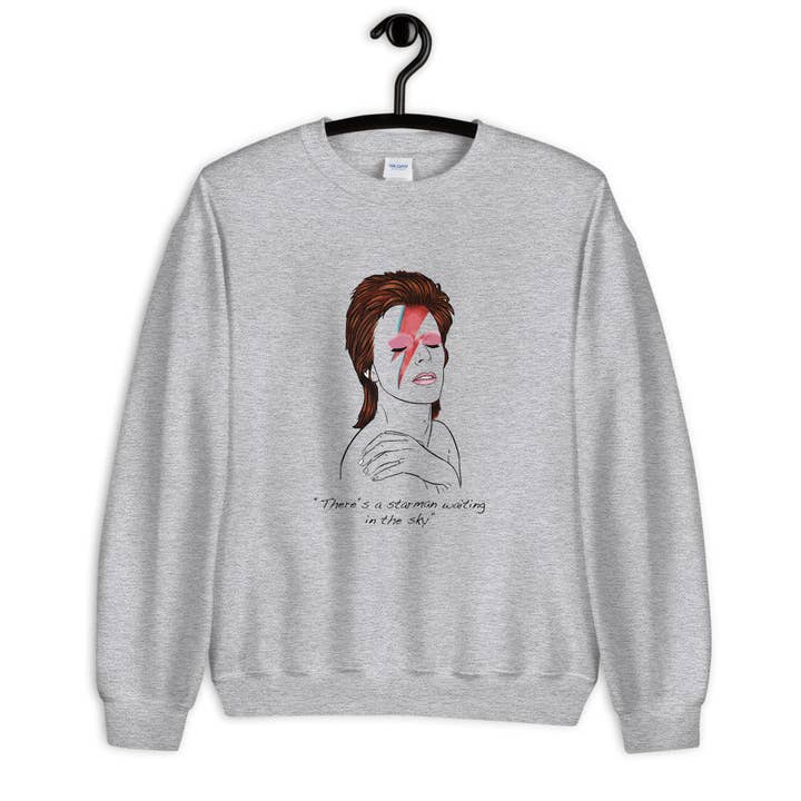 Bowie unisex sweatshirt and other Purchase Wholesale sudaderas vintage. Free Returns & Net 60 Terms on Faire trending on Faire.