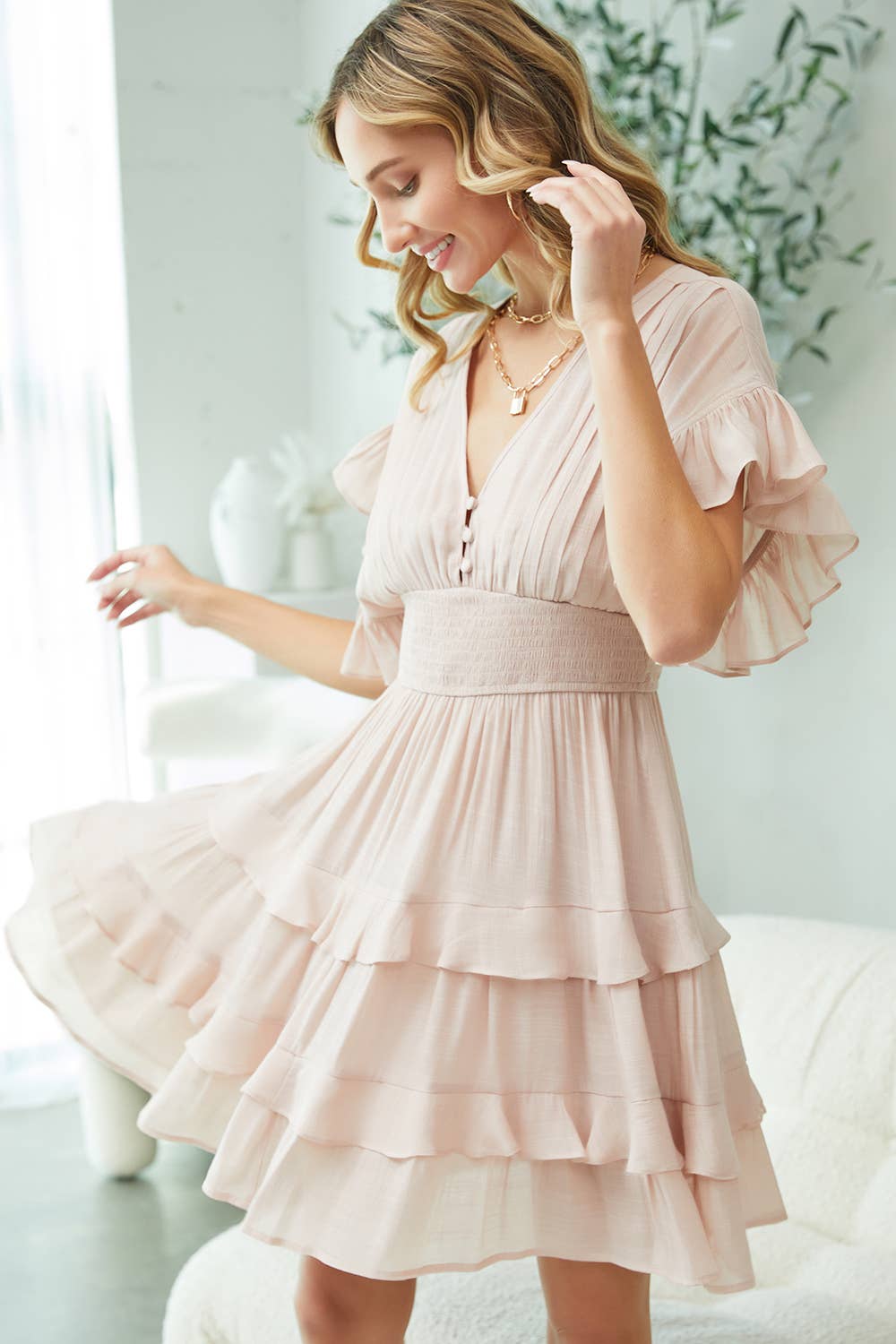 Sweet Lovely by Jen - Wholesale Dress - Women's - RUFFLE TIERED DRESS14