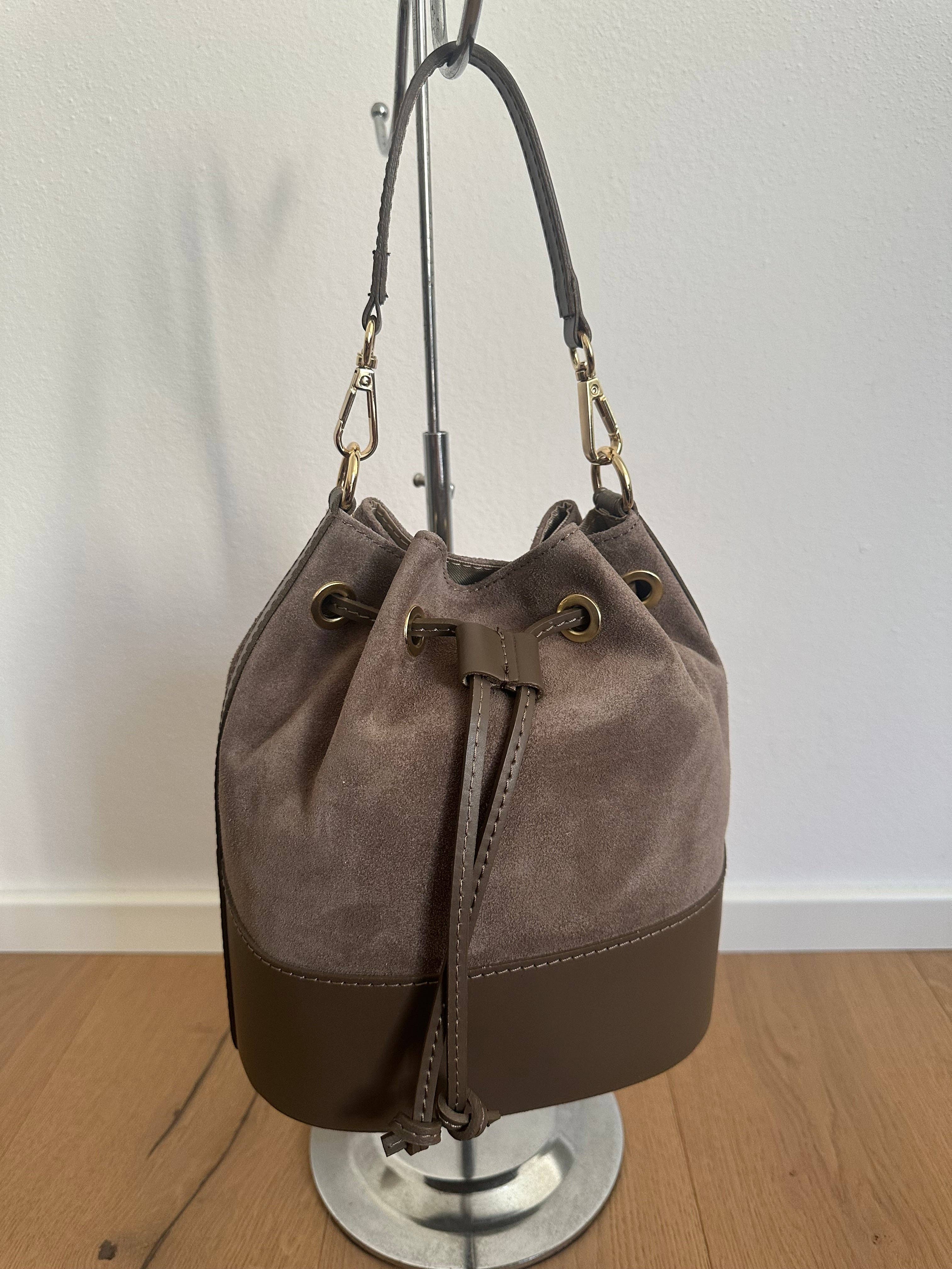 Zhade – Bolsa de ombro – Mulher por atacado – BALDE CLÁSSICO - CAMURÇA2