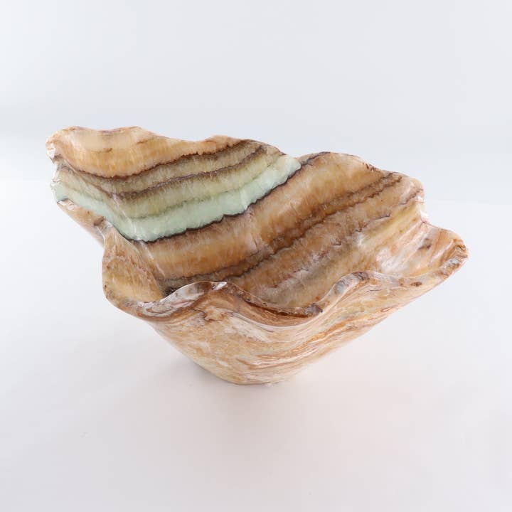 Mexican Onyx/Calcite Bowl for wholesale by Mi Esperanza Minerals