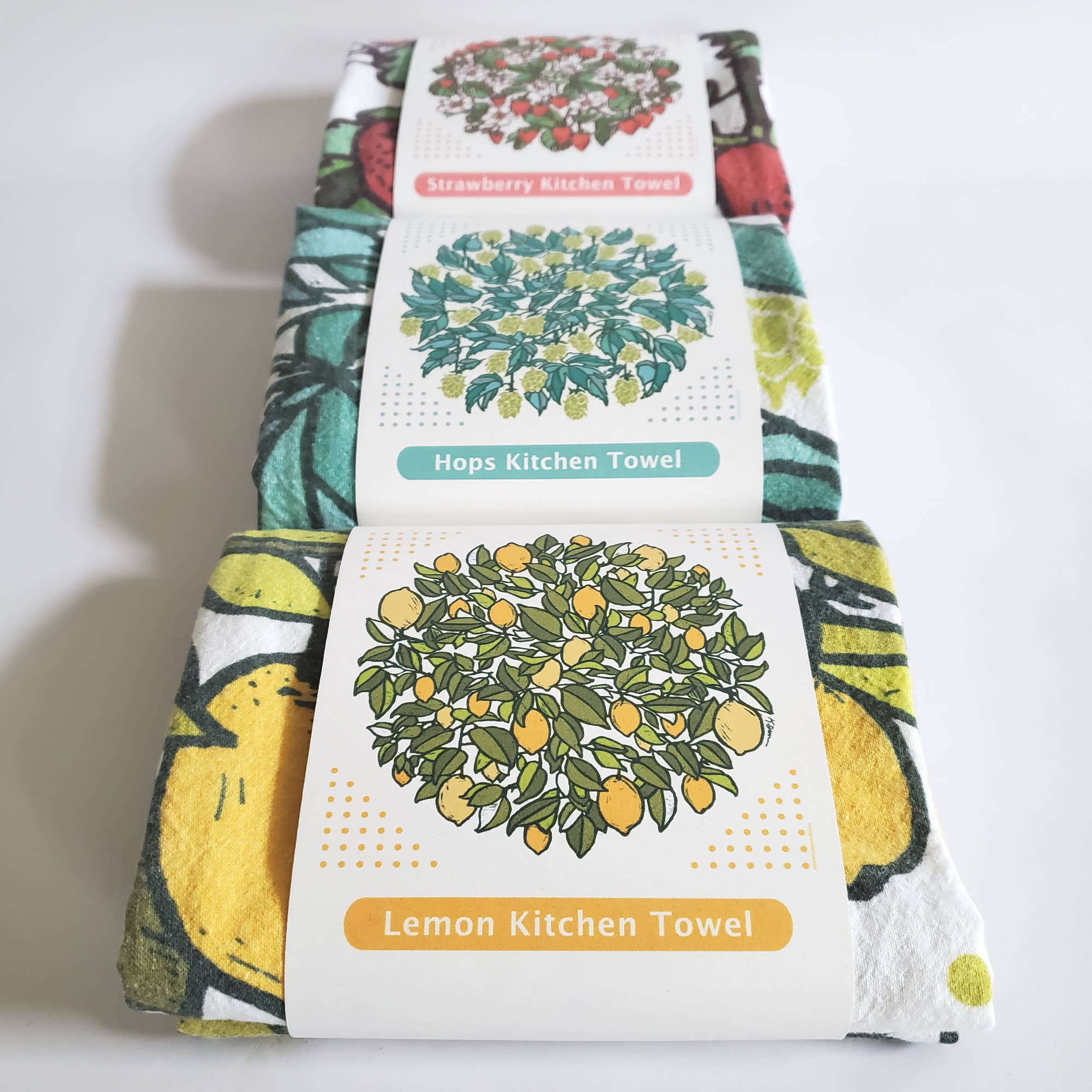 Little Green - Wholesale Dishcloth - Hops 100% Cotton Flour Sack Kitchen Towel, 24" x 24"6