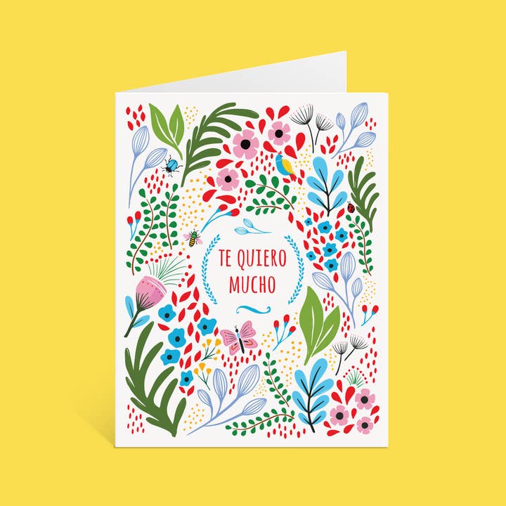 Lucy Loves Paper - Wholesale Love Card - Te Quiero Mucho Card In Spanish