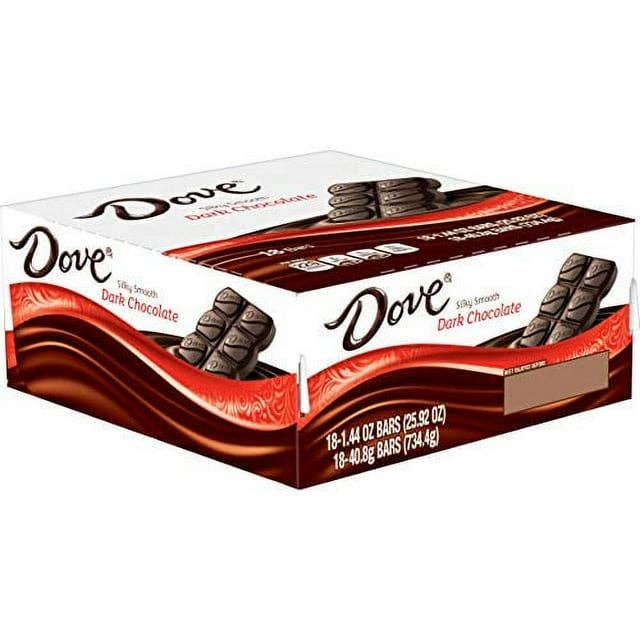 Snacky Candy - Wholesale Chocolate - Dove Dark Silky Smooth Chocolate Single 1.4 oz 18 count0
