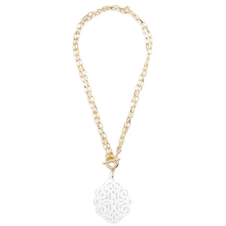 ZENZII Jewelry - Wholesale Pendant/Charm Necklace - Regal Resin Acrylic Pendant Necklace23