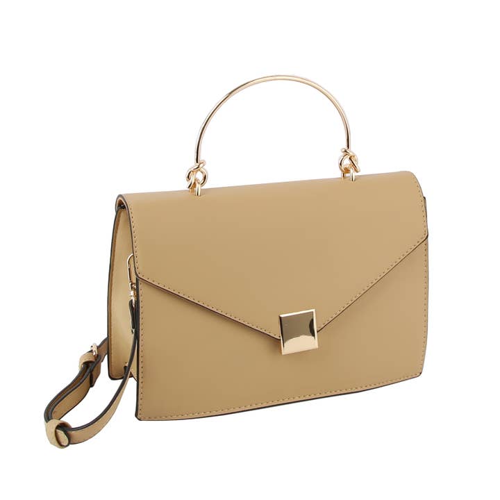 Handbag Factory Corp - Vente Sac à main avec poignée sur le dessus – femme - Sac à bandoulière Top Handle Satchel de taille moyenne5