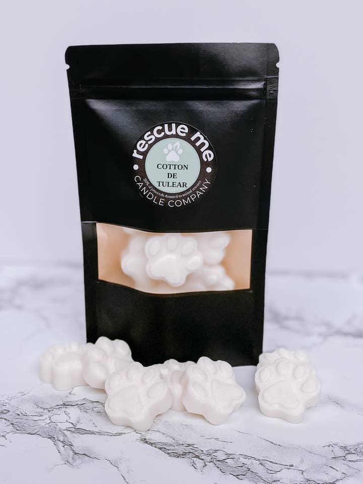 Paw Print Soy Wax Melts for wholesale by Rescue Me Candle Co LLC