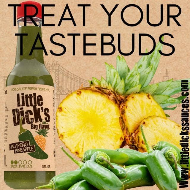 Little Dick's Sauces – Molho picante por atacado – Molho Quente de Ananás Little Dick's Jalapeño - Lote Pequeno5