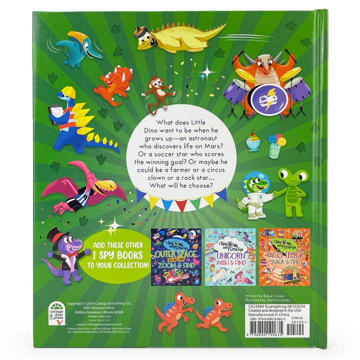 Cottage Door Press - Wholesale Book - Kids - Dinosaur Stomp & Find (I Spy With My Little Eye) Book