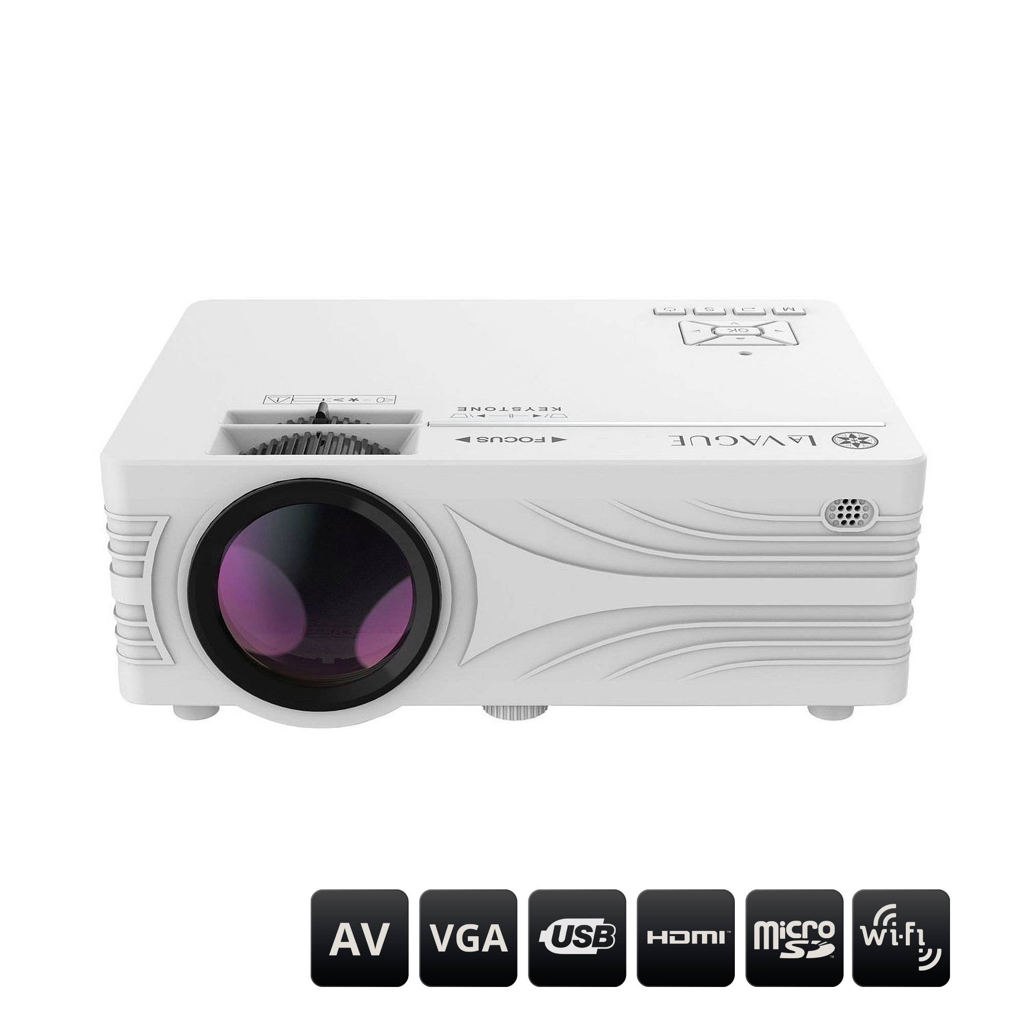 LA VAGUE (VEHNS GROUP) - Vente Projecteur portable – enfant - Projecteur LED Wi-Fi LV-HD240 avec écran LV-STA100FP5