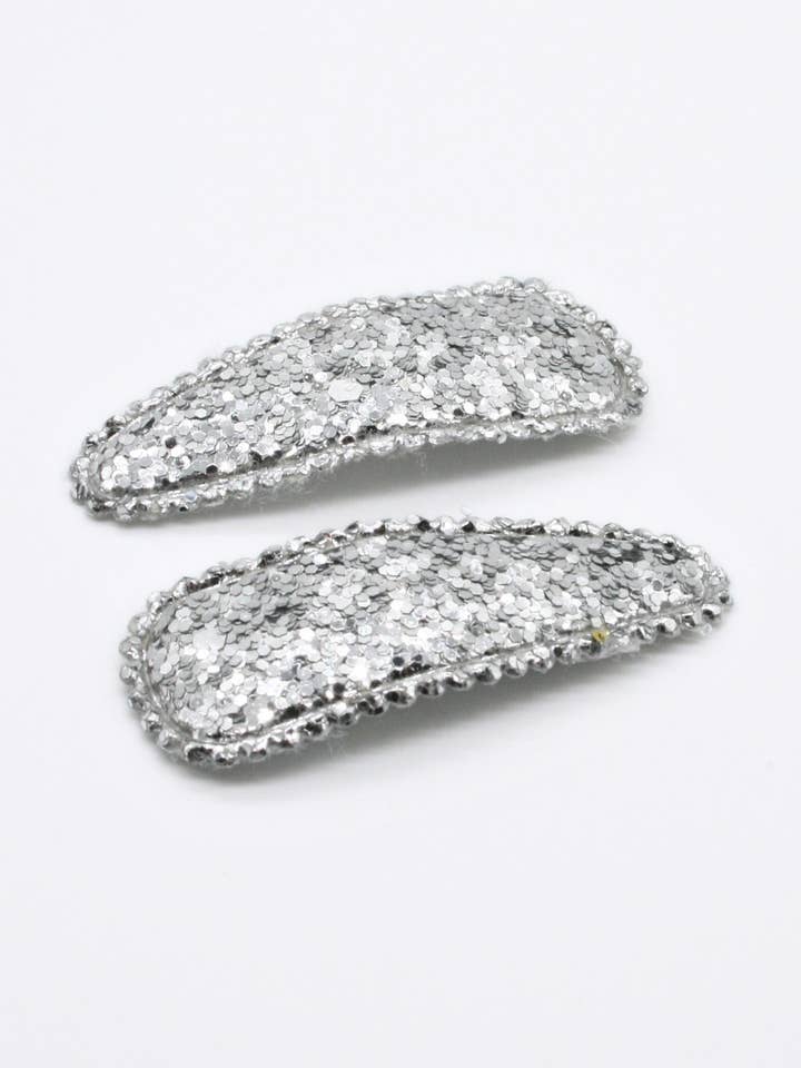 Ilse Clip, set van 2 stuks - Silver Glitter voor wholesale door Liv & Loke