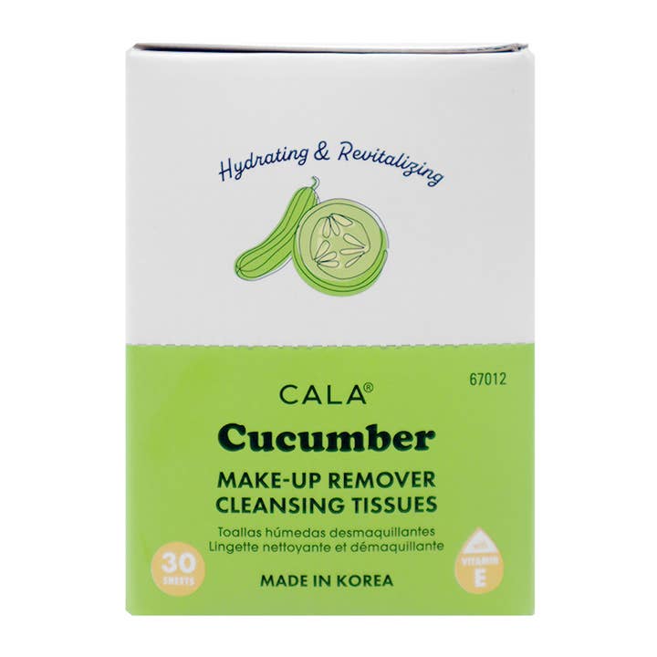 PINEAPPLE Beauty – wholesale Make-up remover – CALA 67012 Makeup Remover Tissue 30 sheets Cucumber - 6pc