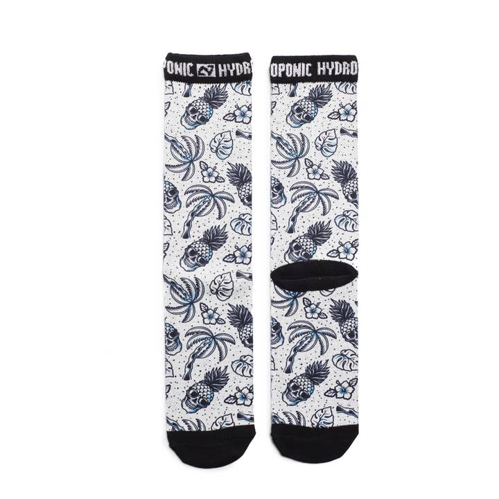 Hydroponic - Wholesale Socks - Unisex - SK Flagship 14-Tropical White