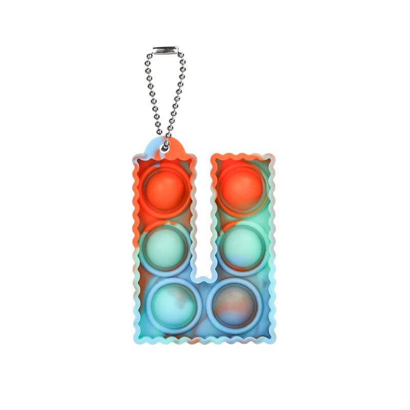 Fidget Toys Plus – wholesale Keychain – Unisex – Letter  Keychain Popper16