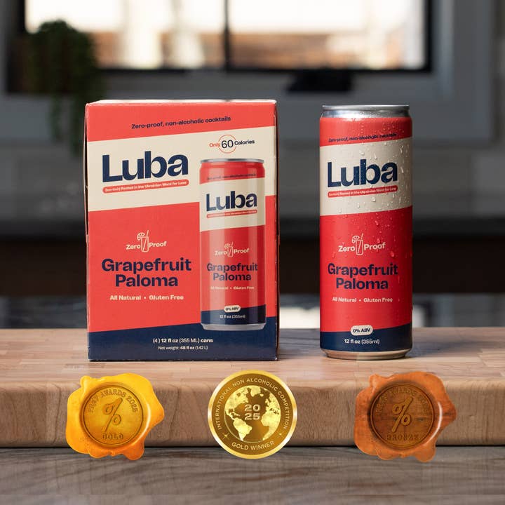 REMOVED BRAND - Wholesale Non-Alcoholic Aperitif/Mocktail - Grapefruit Paloma - Non-Alcoholic Cocktail - 24 Cans (4-pks)