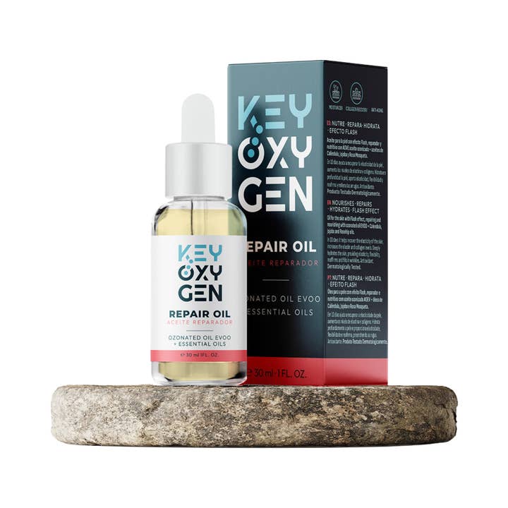 KeyOxygen Repair Oil. Ozonated oil + essential oils for wholesale by KeyBiological S.L.