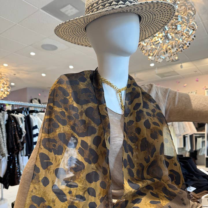 BACIAMI Silk Sheer Chiffon Monogram Scarf for wholesale by Baciami