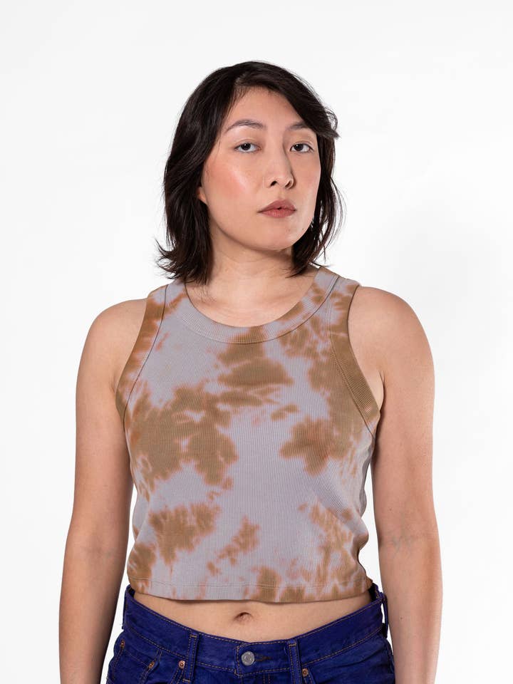 Canotta a coste ritagliata Organic Earth per la vendita all'ingrosso da parte di Shelbe Shop