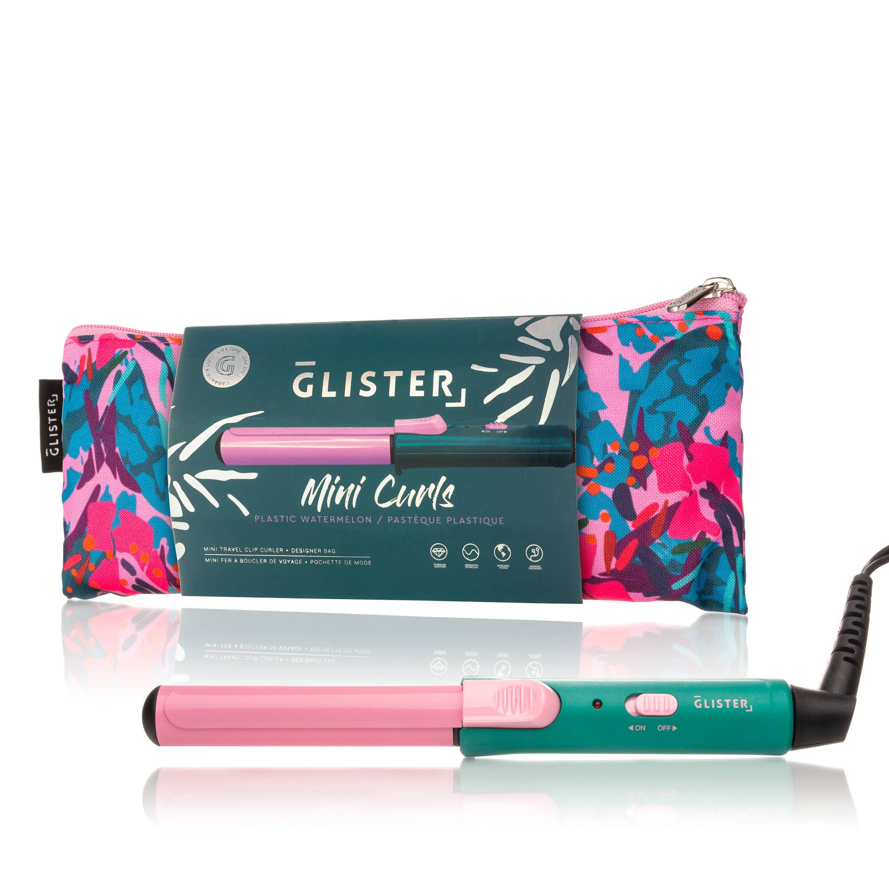 Glister – Ferro/varinha de frisar por atacado – Glister Mini Curls Modelador de Cabelo de Viagem com Molas + Bolsa Designer16