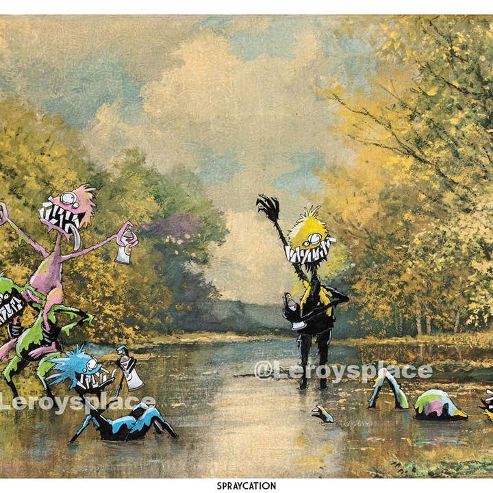 Stampa 8,5x11" - Spraycation per la vendita all'ingrosso da parte di Leroy's Place