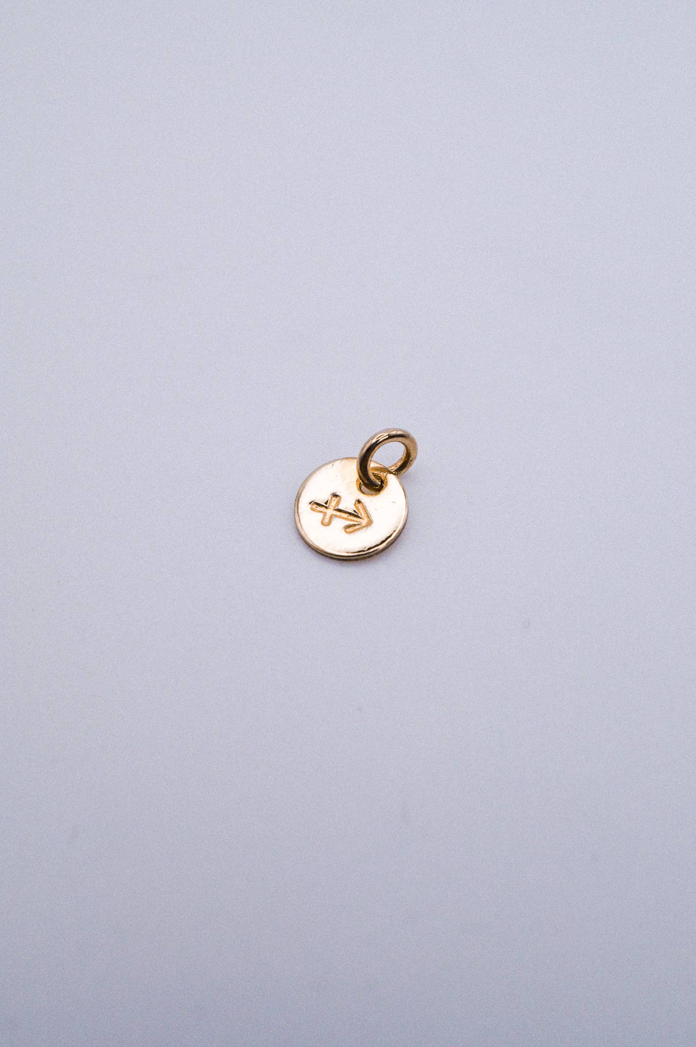Hannah Naomi - Wholesale Individual Charm/Pendant - Tiny Zodiac Circle Charm, SOLID 14K Gold8