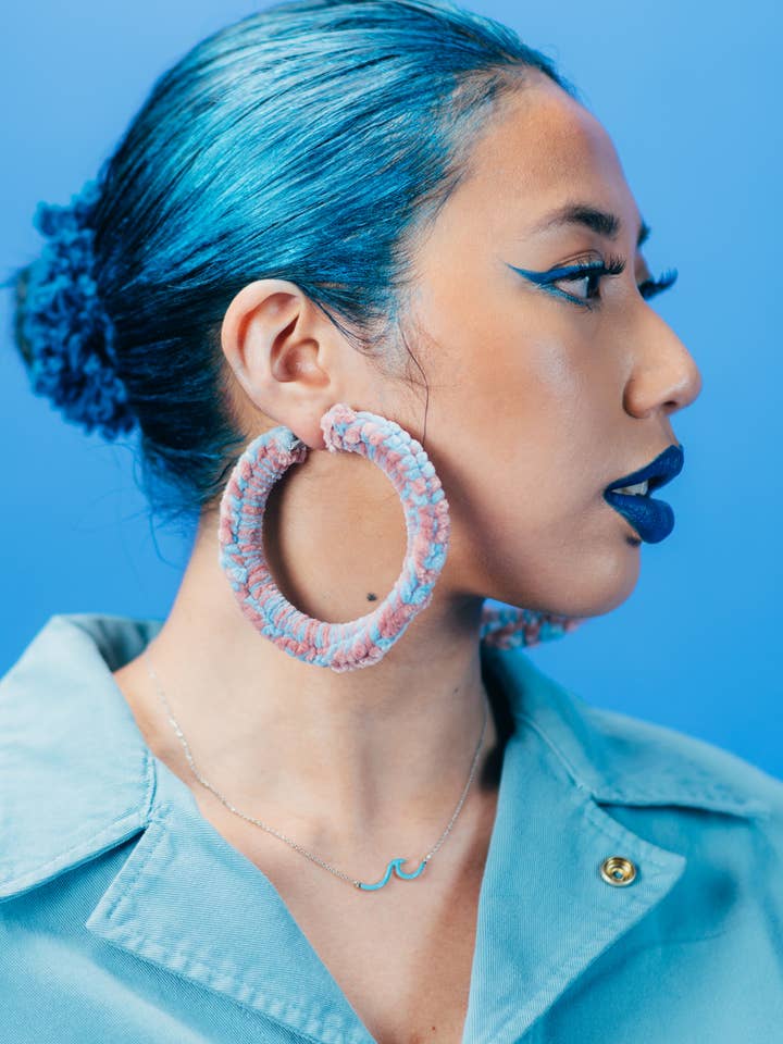 Sunset Hoops in Cotton Candy for wholesale by Seraphtive LLC