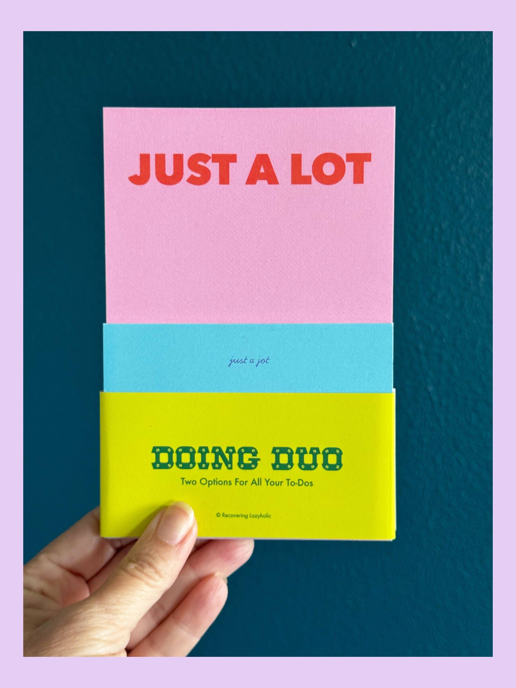 Recovering Lazyholic - Wholesale Stationery/Notecard Set - Doing Duo Notepad Set3
