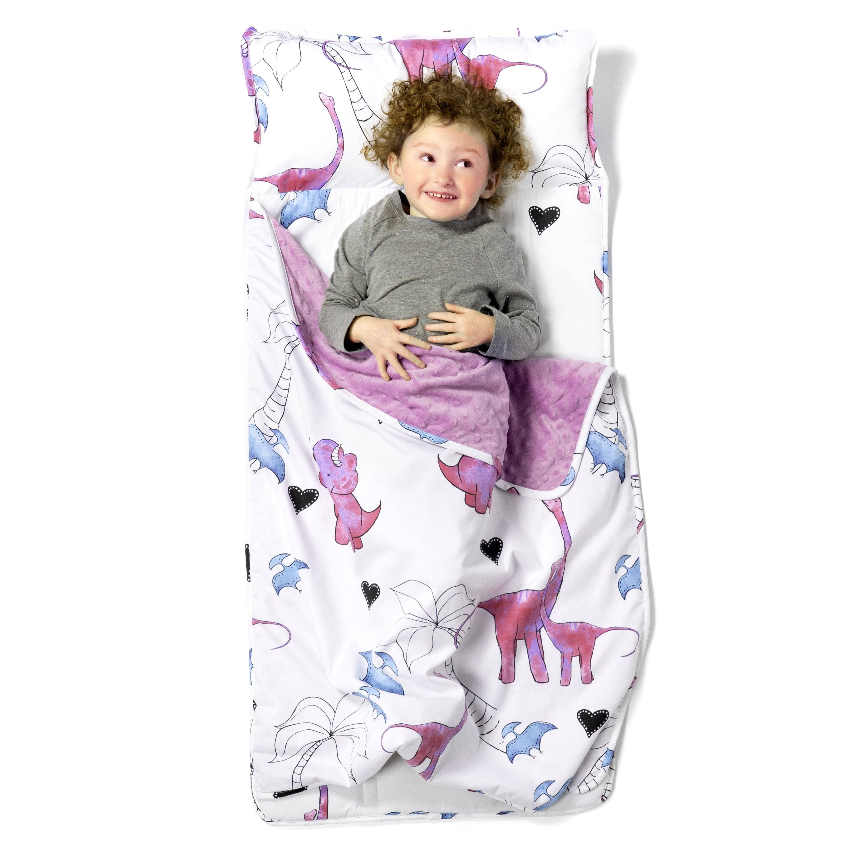 Jump Off Jo - Wholesale Nap Mat - Kids & Baby - Pink DinoToddler Nap Mats0